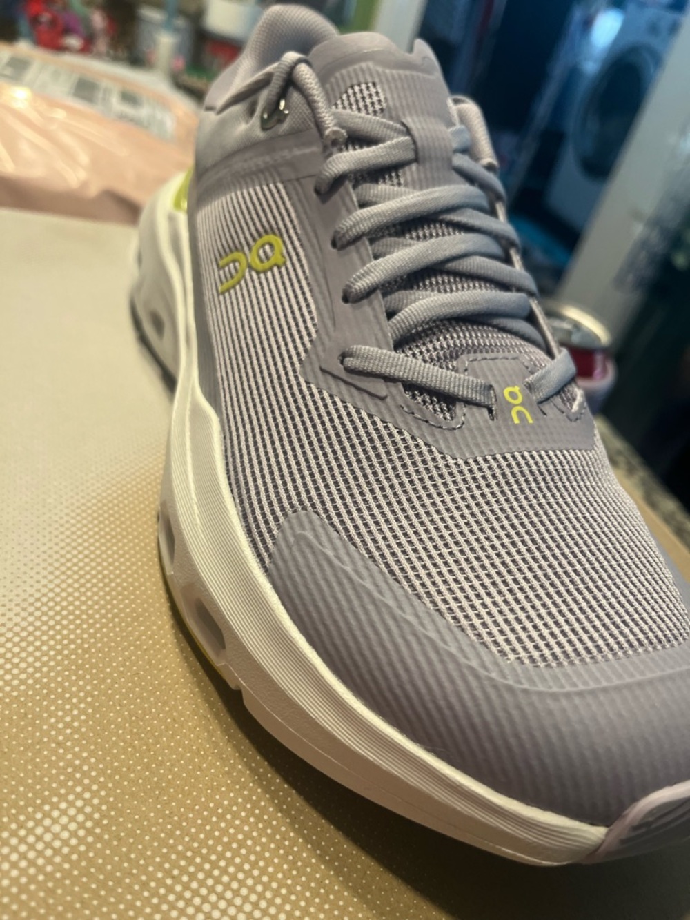 NIB Womens Athletic Shoe in Purple with Yellow Accent - Picture 5 of 9